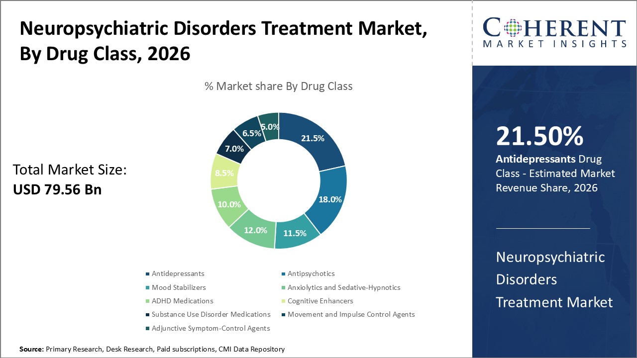 Neuropsychiatric Disorders Treatment Market, By Drug Class Neuropsychiatric Disorders Treatment Market, By Drug Class